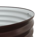 vidaXL Lit surélevé Marron 80 x 80 x 44 cm Acier