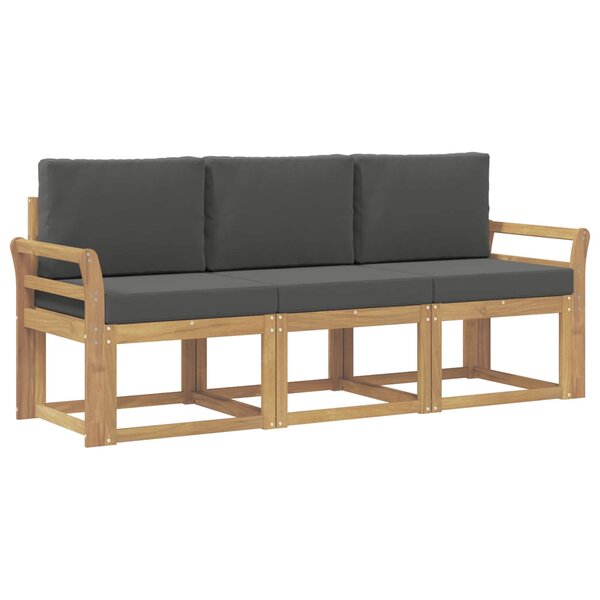 vidaXL Ensemble de canapés d'extérieur 3 pc
