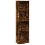 vidaXL Bibliothèque chêne fumé 40x24x176 cm bois d'ingénierie