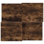 vidaXL Tables basses 2 Pièces Chêne fumé Bois d'ingénierie