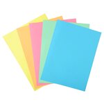 Paquet De 50 Chemises 1 Rabat Super 210 - 24x32cm - Couleurs Assorties - X 5 - Exacompta