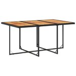 vidaXL Ensemble à manger de jardin 11 Pièces coussins noir résine tressée