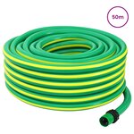 vidaXL Tuyau de jardin 5 couches Vert et jaune 3 / 4'' 50 m PVC