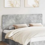 vidaXL Tête de lit Gris béton 180 cm Bois d'ingénierie