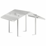 vidaXL Hotte de cheminée Argent 50 x 50 x 37 cm Acier inoxydable