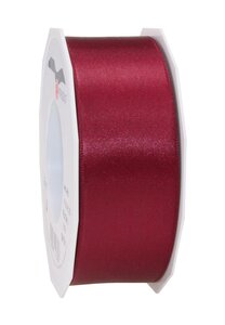 Satin double face 25-m-rouleau 40 mm bordeaux