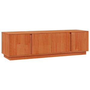 vidaXL Meuble TV Brun Ciré 140 x 40 x 40 cm Pin massif