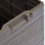 vidaXL Boîte de rangement de jardin 90 L Marron