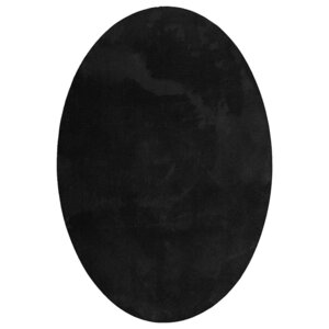 vidaXL Tapis HUARTE Noir 200 x 140 cm 100  Polyester