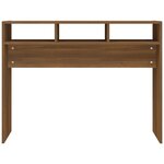 vidaXL Table console Chêne marron 105x30x80 cm Bois d'ingénierie