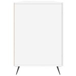 vidaXL Bureau Blanc brillant 140x50x75 cm Bois d'ingénierie