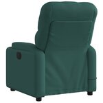 vidaXL Fauteuil de massage inclinable électrique Vert foncé Tissu