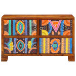 vidaXL Cabinet à chaussures avec stockage Marron 90 x 35 x 55 cm