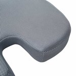 vidaXL Coussin d’assise avec oreiller Gris 47 x 37 x 8 cm Avec filet