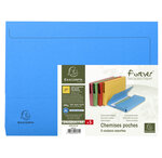 Paquet De 5 Chemises Poche Coloris Vifs Forever® - 24 5x32 5cm - Couleurs Assorties - X 10 - Exacompta