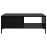 vidaXL Table basse Chêne noir 90 x 60 x 35 cm Bois d'ingénierie