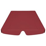 vidaXL Toit de rechange balançoire bordeaux 150/130x105/70 cm
