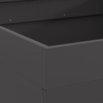 vidaXL Braise Noir 80 x 80 x 43 cm Acier