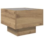 vidaXL Table d'appoint chêne artisanal 40 x 40 x 30 cm
