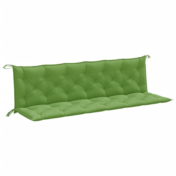 vidaXL Coussins de banc de jardin lot de 2 vert mélangé tissu