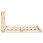 vidaXL Cadre de lit sans matelas avec tête de lit 160x200 cm