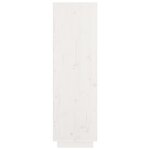 vidaXL Buffet haut Blanc 74x35x117 cm Bois massif de pin
