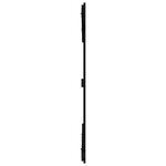 vidaXL Tête de lit murale Noir 204x3x110 cm Bois massif de pin