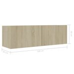 vidaXL Ensemble de meuble TV 8 Pièces Chêne sonoma Bois d'ingénierie