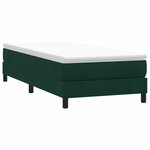 vidaXL Sommier à lattes de lit sans matelas vert foncé 100x210 cm