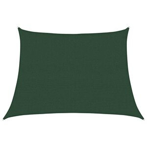 vidaXL Voile d'ombrage 160 g/m² trapèze vert foncé 4/5x3 m PEHD