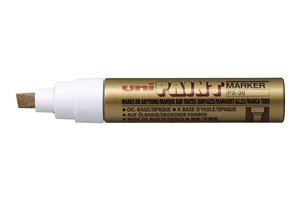 Marqueur paint marker px30 pte biseautée large 4 - 8 5mm or x 6 uni-ball