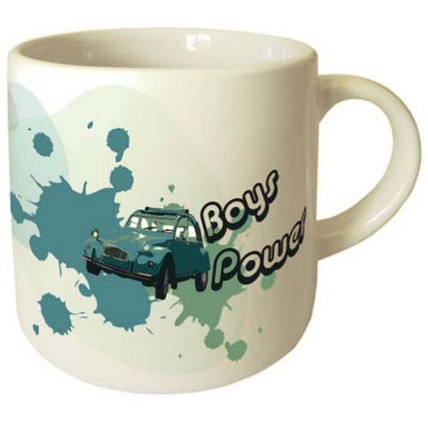 Tasse expresso en céramique boys power by cbkreation