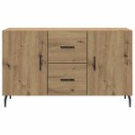vidaXL Buffet chêne artisanal 100x36x60 cm bois d'ingénierie