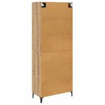 vidaXL Haut Armoire Montage mural Chêne artisanal 69 5 x 34 x 180 cm