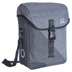 Willex sac à bandoulière de vélo flex 800 14 l gris et noir