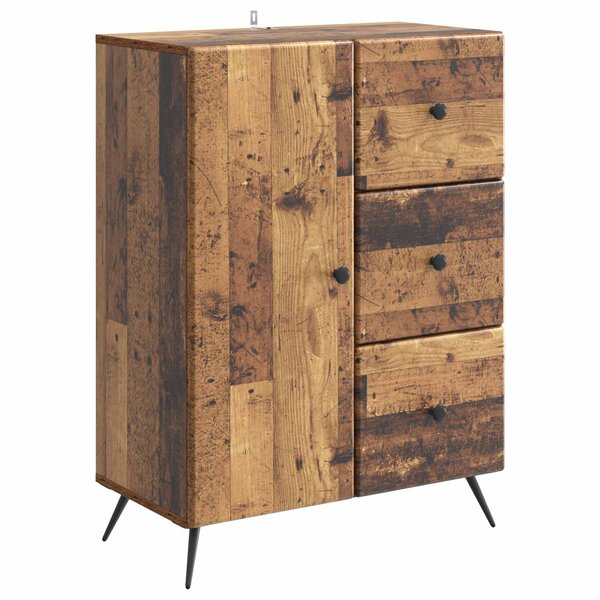 vidaXL Buffet Bois ancien 66 x 34 5 x 90 cm Bois d'ingénierie