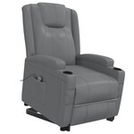 vidaXL Fauteuil Anthracite Similicuir