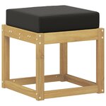 vidaXL Banc de Jardin Blanc 43 x 43 x 45 cm Bois d'Acacia Massif