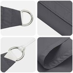 vidaXL Voile d'ombre Anthracite 6 x 2 5 m 100   polyester Oxford