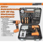 Brüder Mannesmann Ensemble de perceuse sans fil 55 Pièces 8 V 1 3 Ah