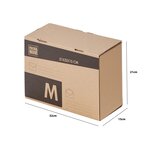 Pack and Move - Lot 24 cartons pour expédition - Taille M - 21 x 32 x 15 cm - Carton renforcé - 20 KG max