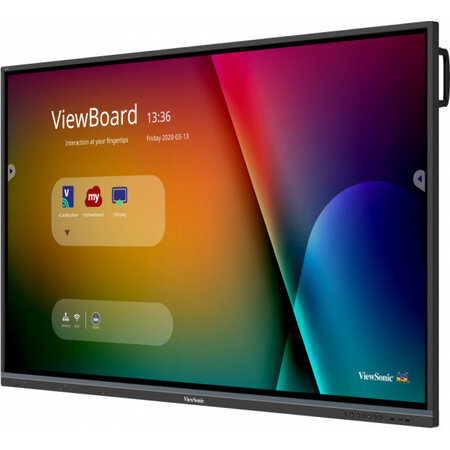 Viewsonic ifp7550-3 tableau blanc interactif et accessoire 190 5 cm (75") 3840 x 2160 pixels écran tactile noir hdmi