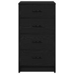 vidaXL Buffet Chêne Noir 40x41x75 cm Bois d'ingénierie