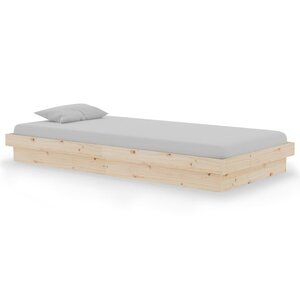 vidaXL Cadre de lit sans matelas bois massif