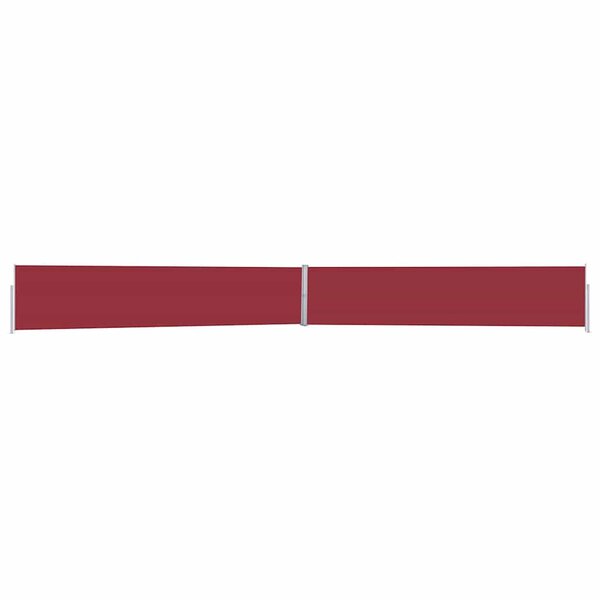 vidaXL Auvent latéral rétractable de patio 170x1200 cm Rouge