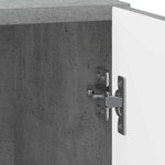 vidaXL Cabinet de chevet Gris béton 43 x 34 5 x 50 cm