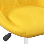 vidaXL Chaises à manger pivotantes lot de 6 jaune moutarde velours
