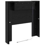 vidaXL Tête de lit Chêne noir 100 x 15 x 103 5 cm Bois d'ingénierie