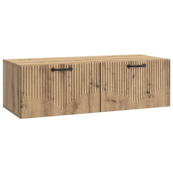 vidaXL Meuble TV mural 98 x 41 x 30 cm Chêne artisanal