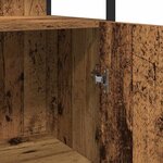 vidaXL Ensemble de mobilier de salle de bain avec porte 3 Pièces Marron